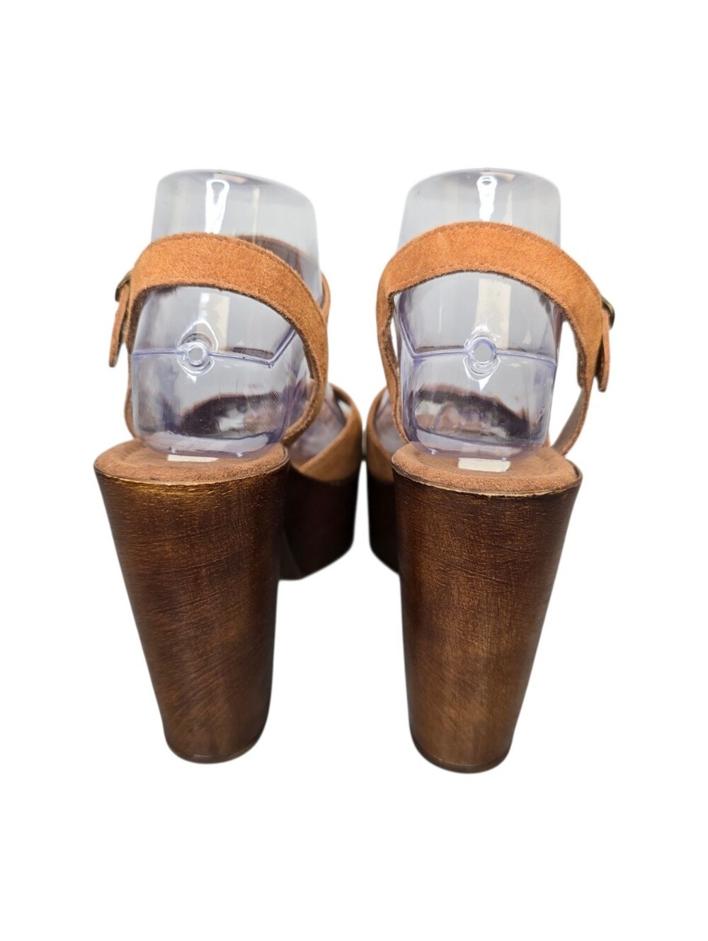 Steve Madden Women’s 8 Lulla Tan Suede Leather Platform Sandals - Picture 10 of 14